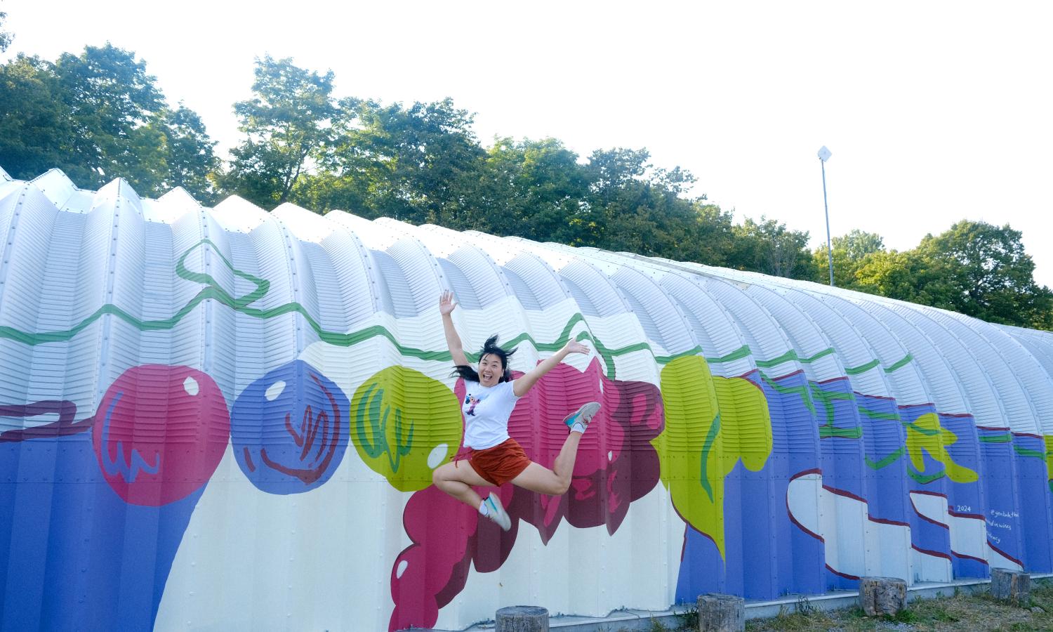 Mural by Yen Lhin Thai, Summer 2024 Residency project