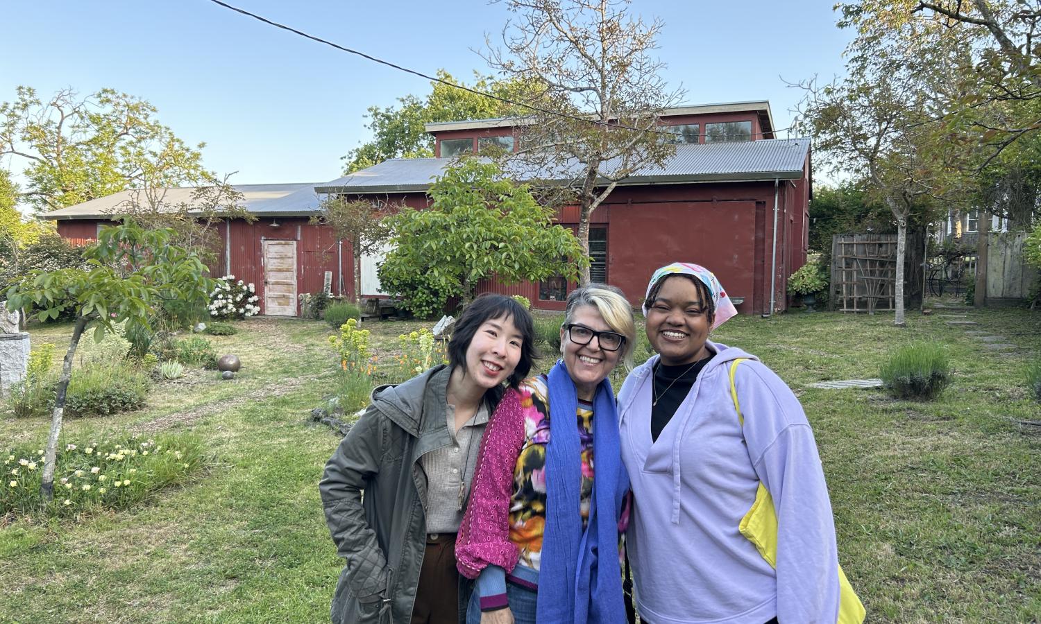 Smiling residents