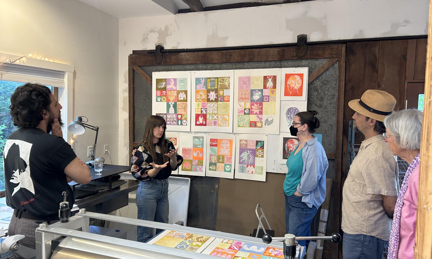 Work share with resident artists