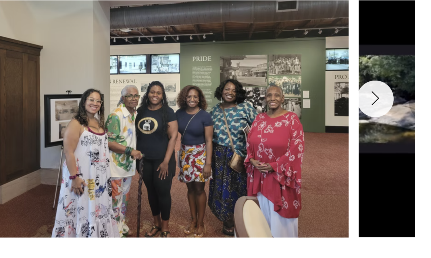 Cohort of artists from Saltwater  Road 2024 posing together with leaders from Africatown Library