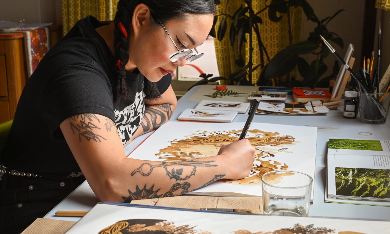 Artist in residency in lodge suite