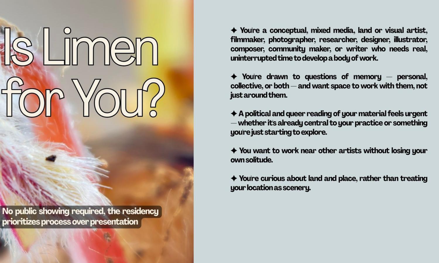 Is Limen for you?