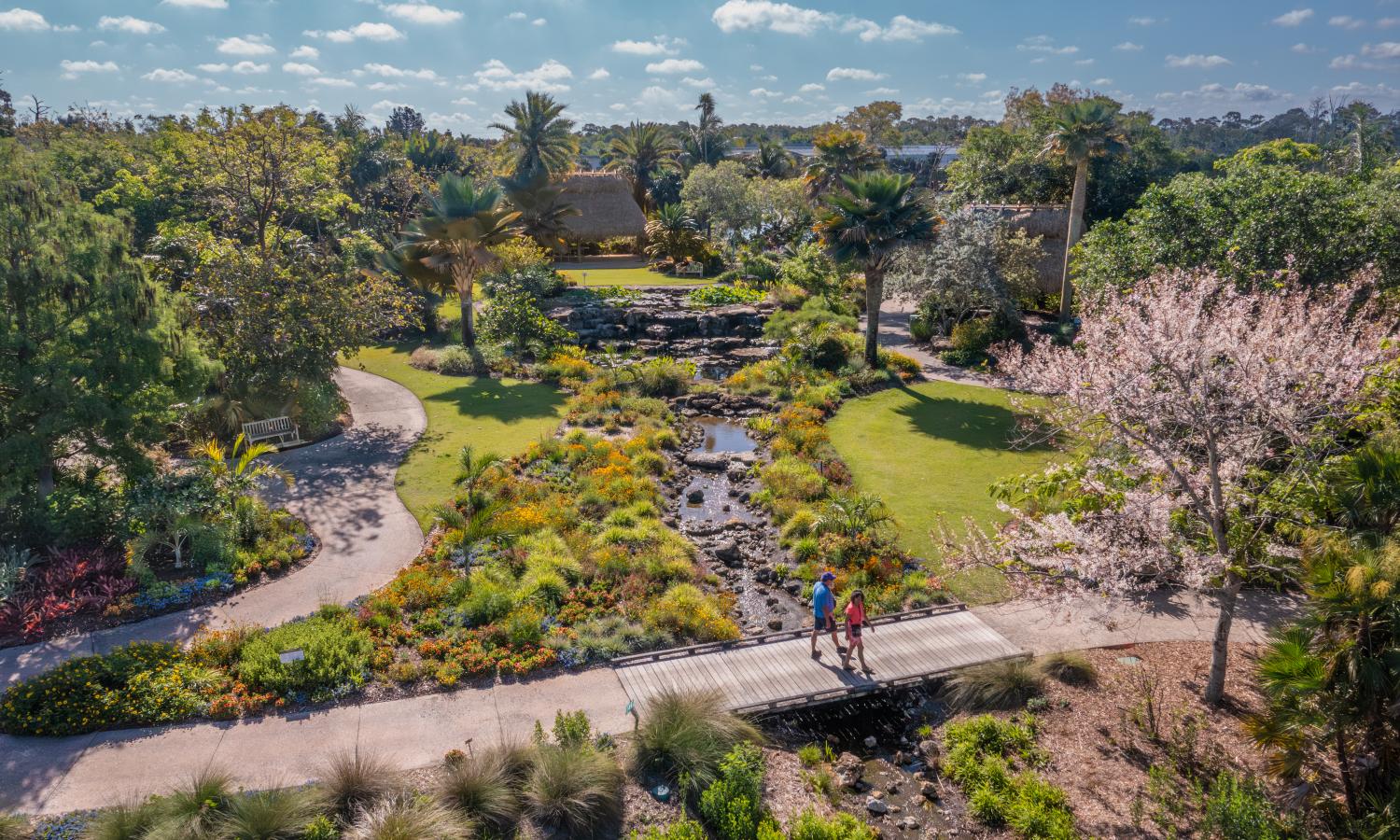 Aerial image of Naples Botanical Garden's Scott Florida Garden