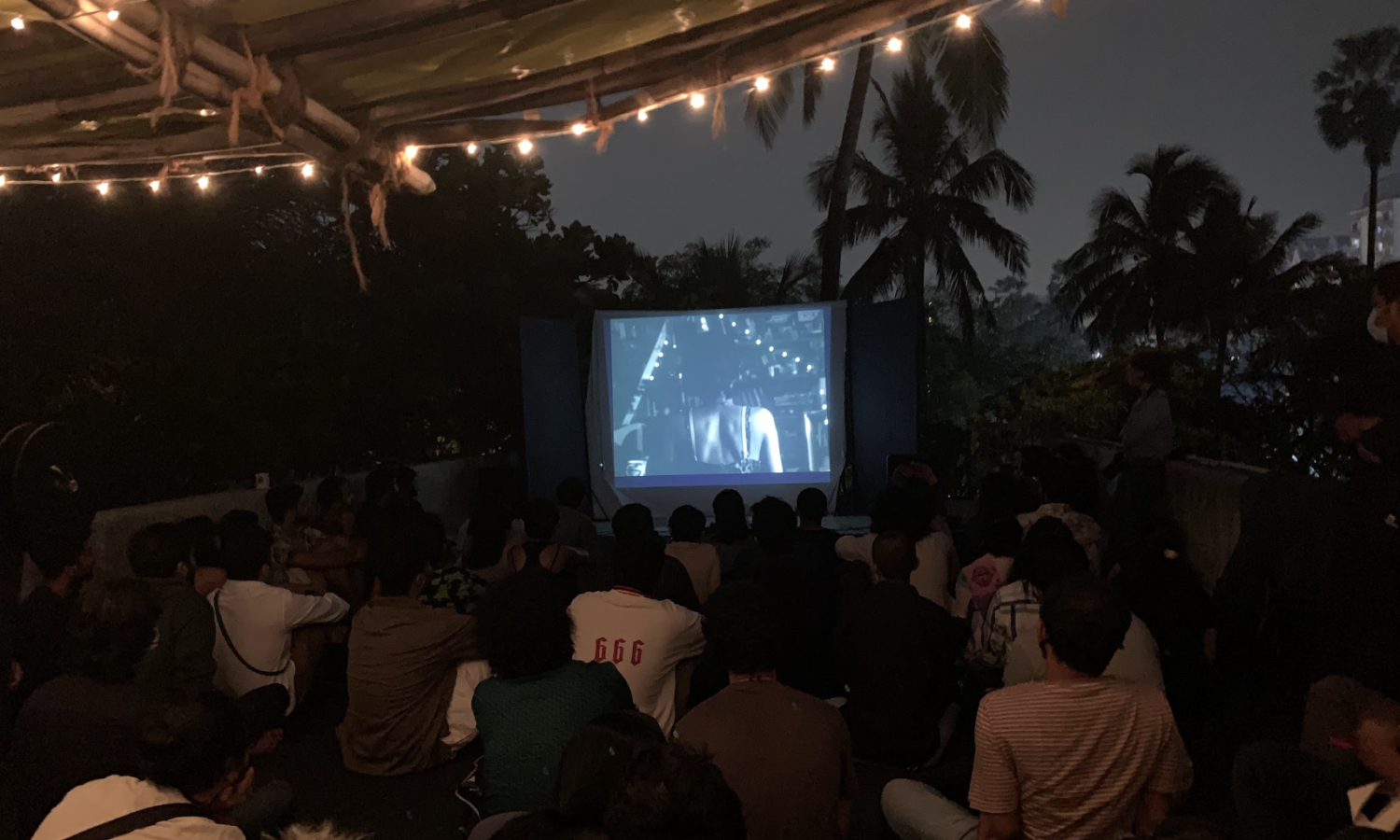 screening on the terrace