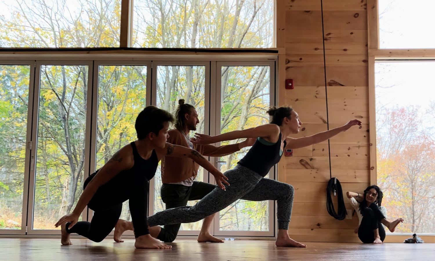 Artists in rehearsal together